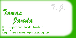 tamas janda business card